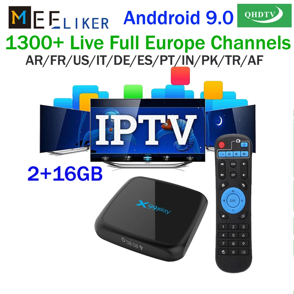 

2G android box 3 6 12 Months QHDTV Europe IPTV Subscription France UK German Arabic Dutch French Poland Portugal Smart TV player