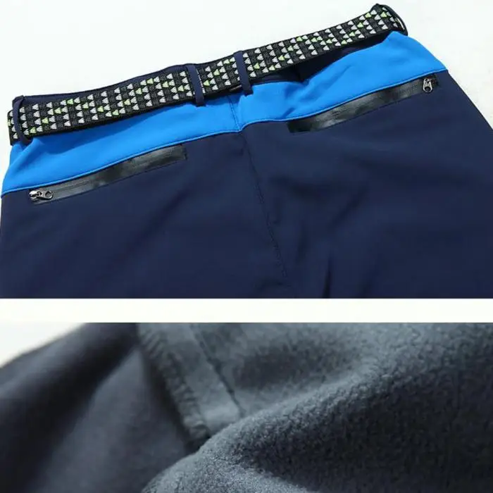 2019 Модные осенние зимние мужские брюки теплые утолщенные ветрозащитные непромокаемые повседневные треккинговые брюки мужские M-3XL Pantalon Homme