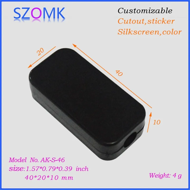 plastic enclosure for electronics control box szomk diy enclosure junction box plastic housing small abs instrument enclosure distribution box black plastic box enclosure electronics case (7)