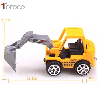 

TOFOCO High Quality Pull Back Engineering Farm Agricultural Vehicles Toy Cars for Children Kid Random Pattern Shipping