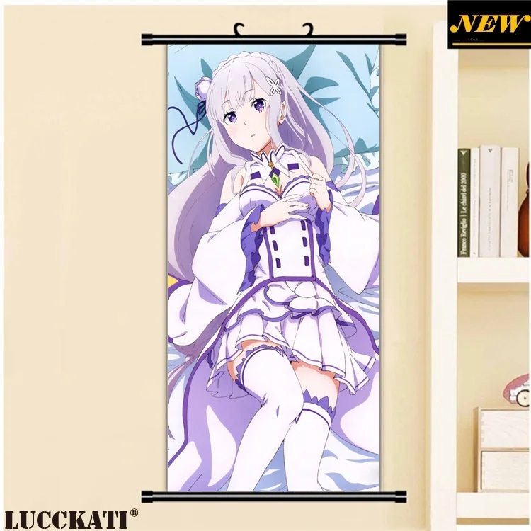 45X95 см Re: Zero Kara Hajimeru Isekai Seikatsu Rezero emilia CAME мультфильм аниме Настенная картина