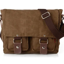 Мужская Повседневная Холщовая Сумка-почтальонка, винтажные сумки для отдыха для мужчин и женщин, школьные сумки