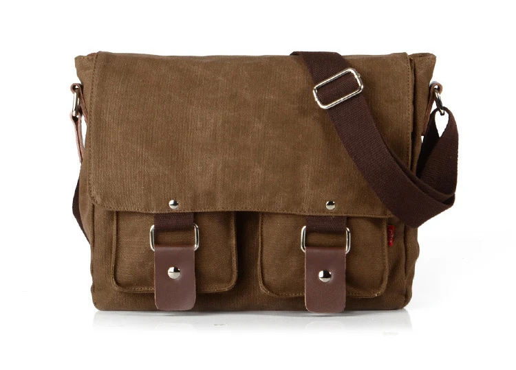 

2017 men casual canvas shoulder messenger bags vintage leisure bags for men women school handbags FREE SHIPPING
