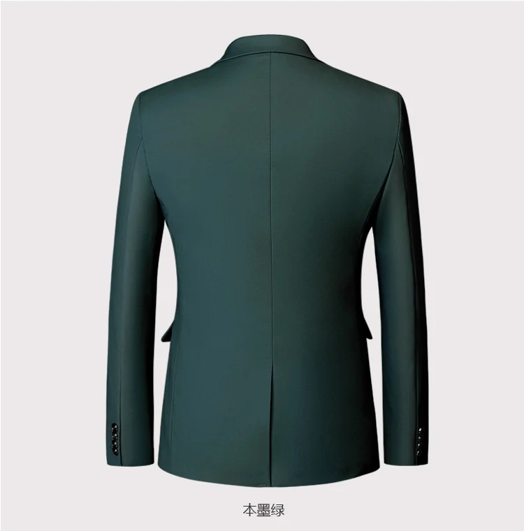 New listing luxury men's blazer large size 6XL Slim solid color jacket, fashion business banquet wedding dress jacket S-6XL