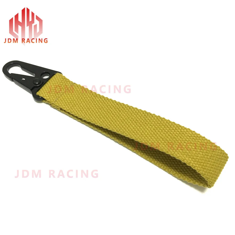 JDM Гоночный Автомобиль цепочка для ключей для Для мужчин и Для женщин брелок для автомобильных ключей Ремешок брелок для ключей веревочный брелок для ключей, цепочка для ключей подарок цепочки брелок для ключей - Название цвета: yellow