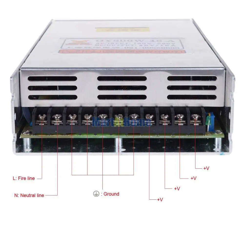 800W 48V 70V 12A CNC переключения Питание с охлаждающим вентилятором для Светодиодный лазерная резка, фрезерный станок с ЧПУ@ SD