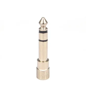 

100 Pieces 6.35mm Male to 3.5mm Female Nickel Plated Headphone Stereo Audio Jack Adapter Earphone Plug