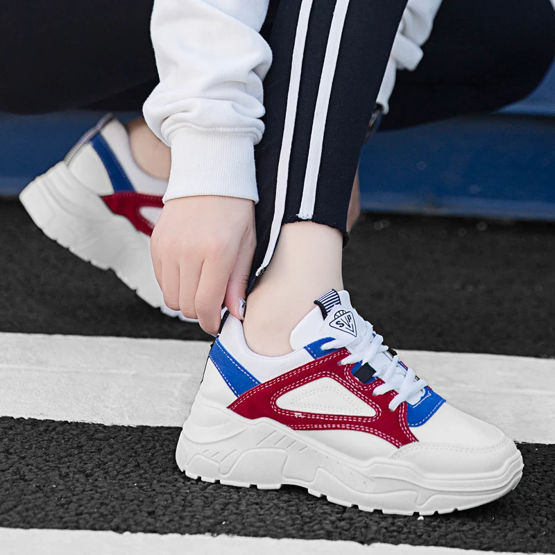 Leader Show; спортивная обувь для женщин; резиновая обувь на шнуровке; уличные женские кроссовки; Брендовая обувь для прогулок; Mujer; женская обувь; Solf