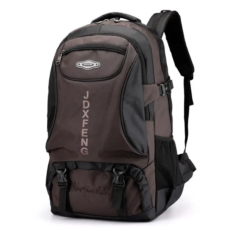 Мужской рюкзак, дорожная сумка, ткань Оксфорд, вместительный водонепроницаемый унисекс рюкзак, сумка для ноутбука, рюкзаки для подростков - Цвет: Brown