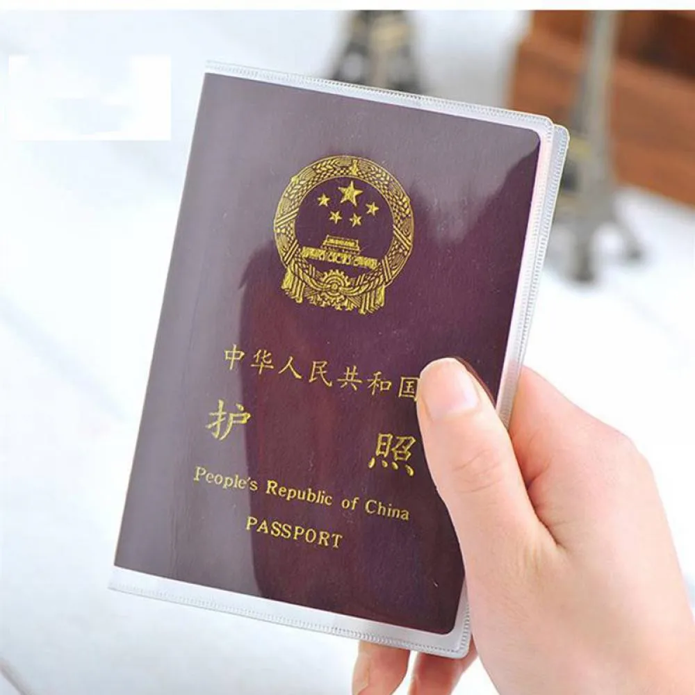 

New Travel Utility Simple Passport ID Card Cover Holder Case Protector Skin PVC Business Credit Card Holder Holster