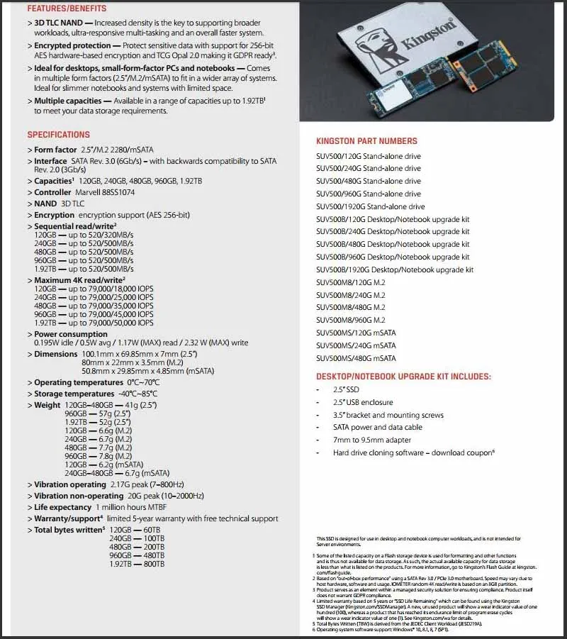 Kingston MSATA SSD 120 ГБ 240 ГБ 480 ГБ mSATA SSD 1 ТБ 2 ТБ HDD 2," жесткий диск SATA Rev 3,0 для ноутбука с HDD чехол SSD жесткий диск