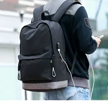 USB подростков школьная сумка для мальчиков подростков Для мужчин рюкзак школьный черный мужской качество Холст Back Pack высокое студент сумка портфель школьный для мальчиков