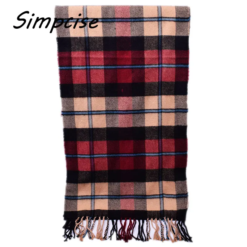Plaid men scarf winter fashion scarves scarf soft warm  Pashimina cashmere Tartan scarves A3A17523 men's scarves