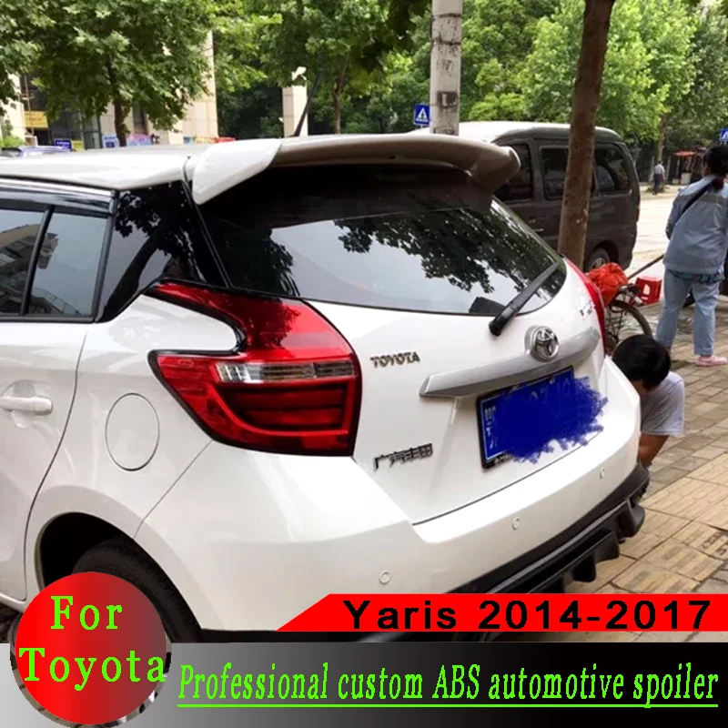 Спойлер для Toyota Yaris 2014 2015 2016 2017 спойлер из высококачественного АБС-материала