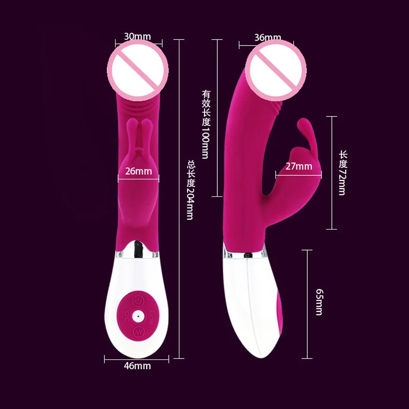G spot Дидло Вибратор с 30 скоростями Вибрационный массажер Кролик Вибраторы