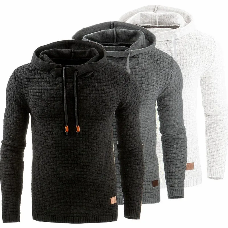2019 новый мужской спортивный свитер осень и зима с длинным рукавом с капюшоном теплая спортивная рубашка куртка