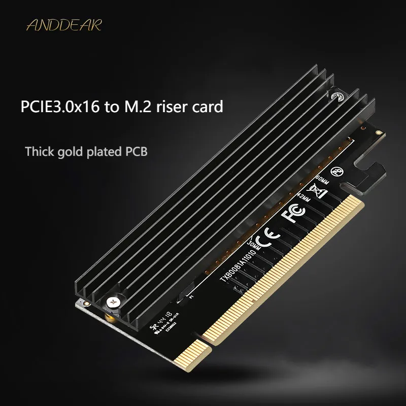 Anddear адаптера M.2 для PCIE3.0 компьютер высокоскоростные карты расширения X16 твердотельный накопитель карта адаптера