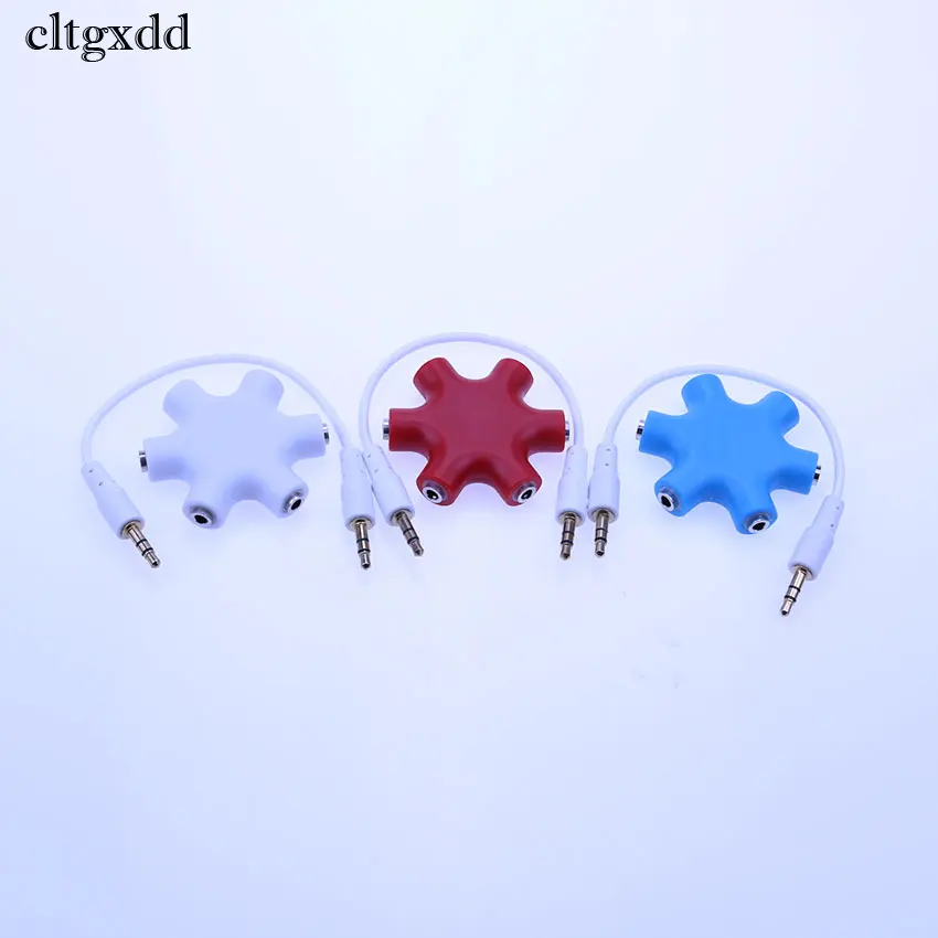 cltgxdd 3.5mm Aux Audio Cable Splitter 1 Male to 5 Female Earphone Port 3.5 Jack Share Adapter for IPhone Tablet PC MP3 MP4 | Компьютеры и