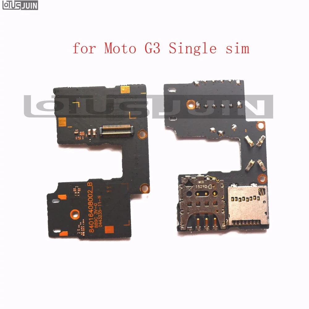 

10X Original SIM Card SD Memory Holder Slot Tray Reader Flex Cable For MOTOROLA MOTO G3 3rd GEN XT1541 XT1540 XT1548 Replacement