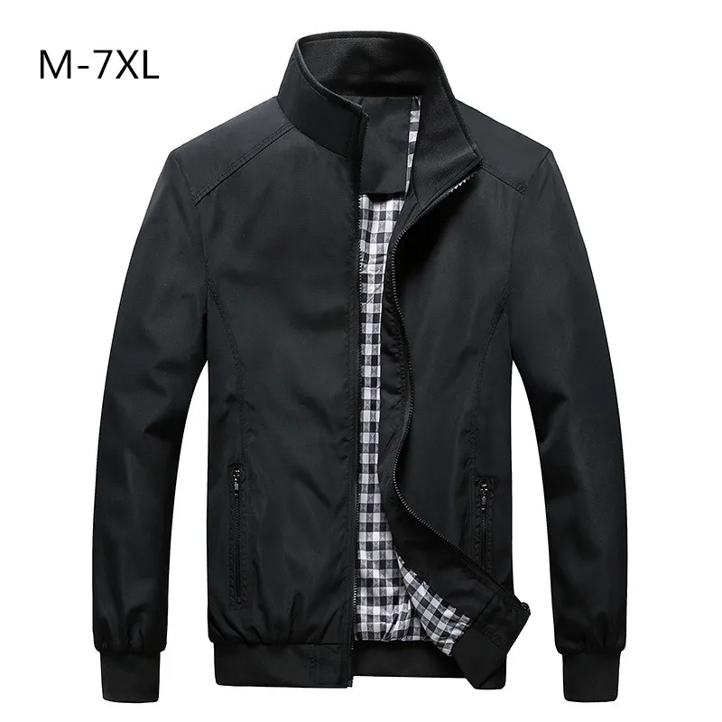 

Free Shipping Bomber Solid Jacket Men Casual Spring Sportswear Motorcycle Mens Jackets for Male Coats Plus Size 4XL 5XL 6XL 7XL