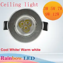 3 Вт AC85V-265V 110 V/220 V светодиодный потолочный светильник Встраиваемая Светодиодная лампа Точечный светильник с Светодиодный драйвер для дома светильник Инж