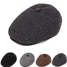 Новая мужская утепленная осенняя и зимняя теплая шапка с наушниками, головные уборы, мужская шапка среднего возраста, мужские хлопковые шапки