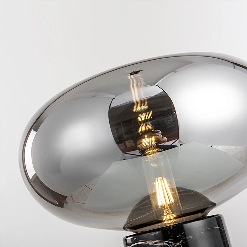 GETOP الحديثة بسيطة منضدة رخامية مصباح الإبداعية جولة كرة زجاجية الراقية المعيشة غرفة نوم الديكور تركيبات GETOP الحديثة بسيطة منضدة رخامية مصباح الإبداعية جولة كرة زجاجية الراقية المعيشة غرفة نوم الديكور تركيبات