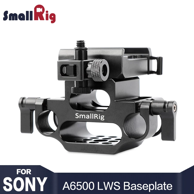 

SmallRig Camera 15mm LWS Baseplate for Sony A6500 SmallRig Cage 1889 With 15mm Rod Raiser 1934