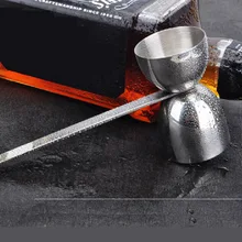 Ложка из нержавеющей стали унции чашка с ручкой обе стороны могли бы использовать 20/40 мл выпускник бар поставки Кухонные принадлежности