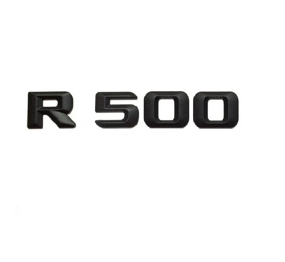 Матовый черный "R 500" багажник сзади слова из букв номер эмблемы наклейки на Стикеры для Mercedes-Benz R класса R500