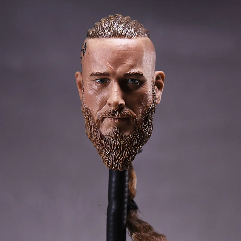 1/6 Scale Head Sculpt Viking Travis Fimmel для фигурок тела Militayr