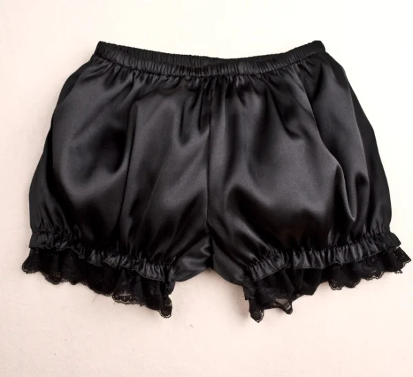 Сексуальные женские безопасные кружевные шорты, колготки, нижняя часть под брюки, шорты - Цвет: Черный