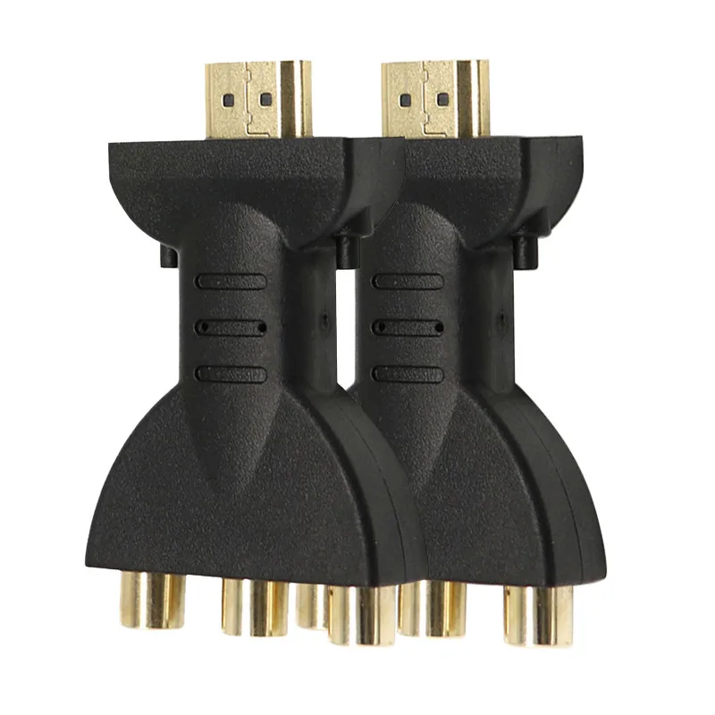 Высококачественный аудио-видео адаптер HDMI в 3 RGB RCA позолоченный AV компонентный преобразователь 720P 1080P цифровой сигнал для HDTV DVD