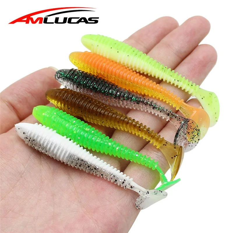 Amlucas рыболовные приманки Swing Impact Swimbait 8 шт. 75 мм 2,7 г мягкие приманки искусственные приманки для рыбалки на карпа приманка для окуня рыболовные снасти WW87