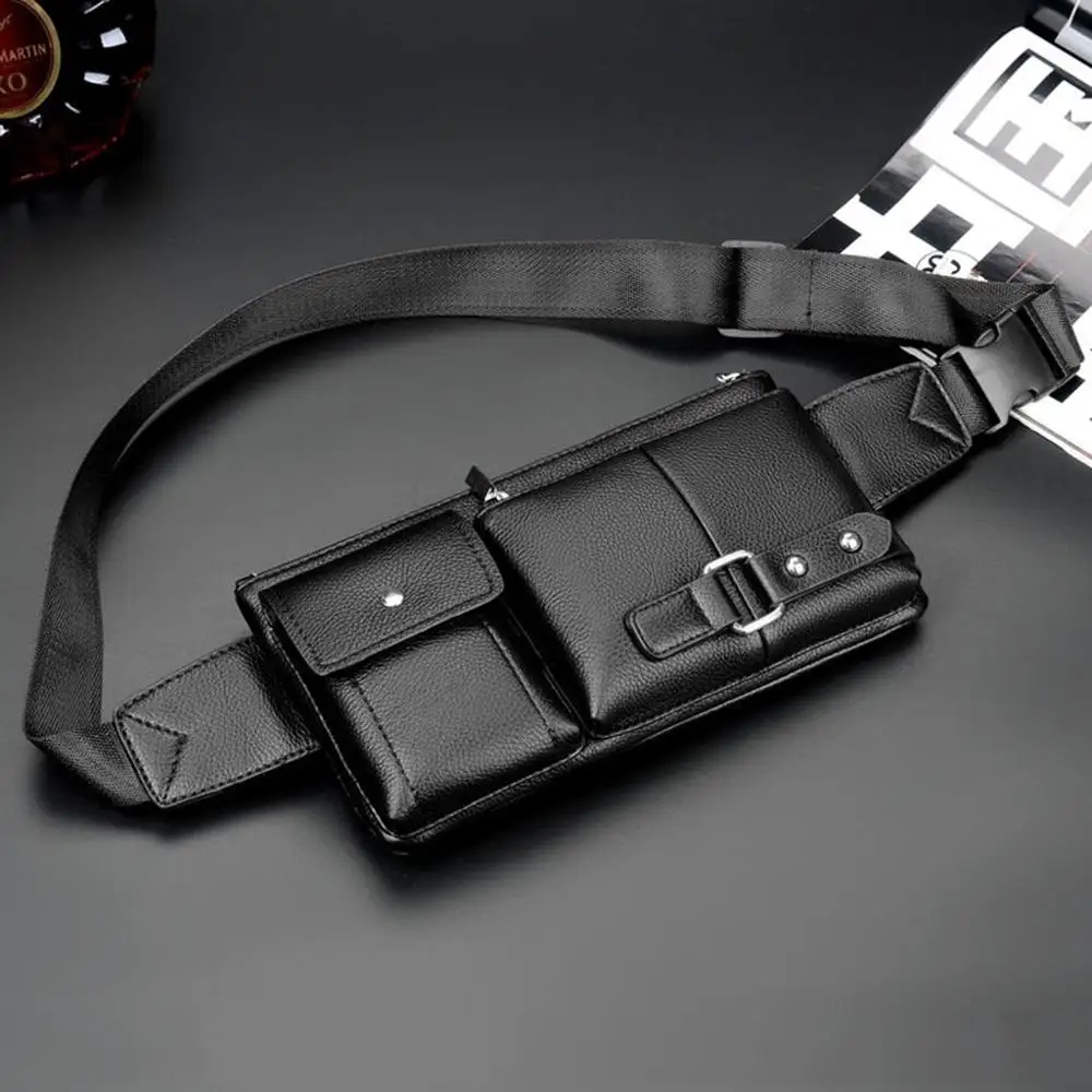 

Chest Bag 2019 Men Retro Multi-function Pockets Outdoor Sports Leisure Messenger Chest Bag