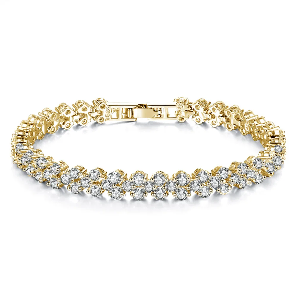 

S60CB36 Roman bracelet with Austrian Crystal Bracelet
