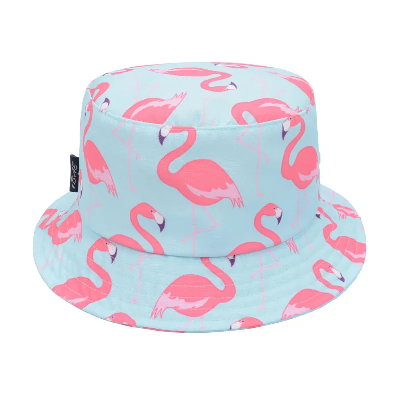 pink flamingo bucket hat