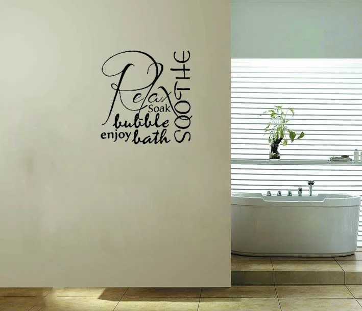 relax soothe enjoy bubble bath tub bathroom wall stickers quote wall decals vinyl stickers home decor in wall stickers from home garden on aliexpresscom - Bathroom Wall Decals relax soothe enjoy bubble bath tub bathroom wall stickers quote wall decals vinyl stickers home decor in wall stickers from home garden on aliexpresscom - Bathroom Wall Decals