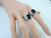 15Pcs Hot Sale Vintage Style Black Silver Plated Men Rings For Man Retro Wholesale Jewelry Bulks Lots LR347 5