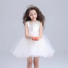Light Pink Flower Girl Dresses Children Princess Fancy Formal Vestidos 2017 Kids Clothes Of 10 12