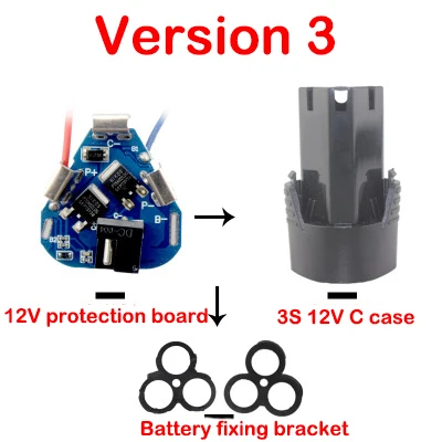 3S 12V 4S 16,8 V DC электрические инструменты ручная литиевая дрель мощность литий-ионная батарея Защитная плата BMS схема 18650 ячеек 20A PCB - Цвет: version 3