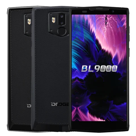 DOOGEE BL9000 Cellphone MTK6763 Octa Core 6GB 64GB Android 8 1 5V5A 9000mAh 12 0MP Wireless Charge NFC Dual Cam Cellphone