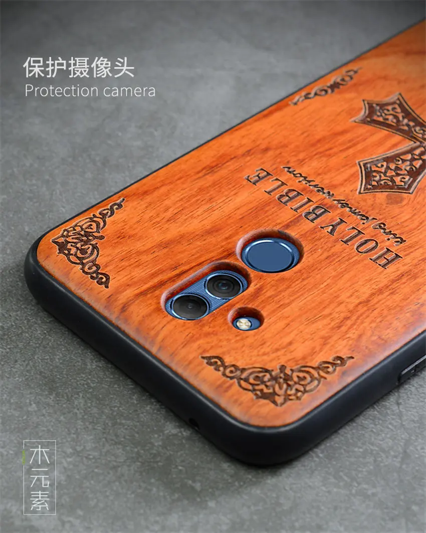 2018 New Huawei Mate 20 Lite Case Slim Wood Back Cover TPU Bumper Case For Huawei Mate 20 Lite Phone Cases Mate20 lite (9)