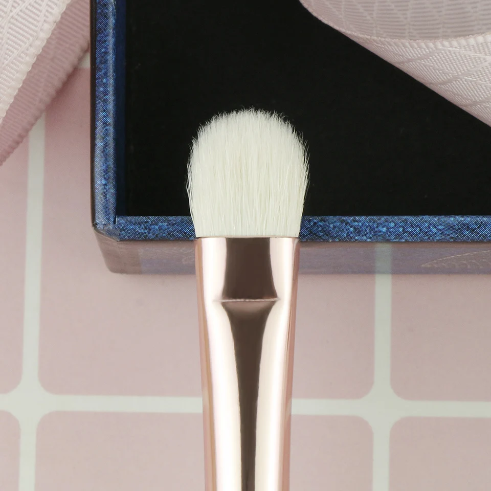 Sombra de Olho Beili Rosa Cabra Cabelo Sintético Preciso Delineador Contorno Maquiagem Escova Conjunto 7 Pçs 3 Cheap Aplicador de sombra