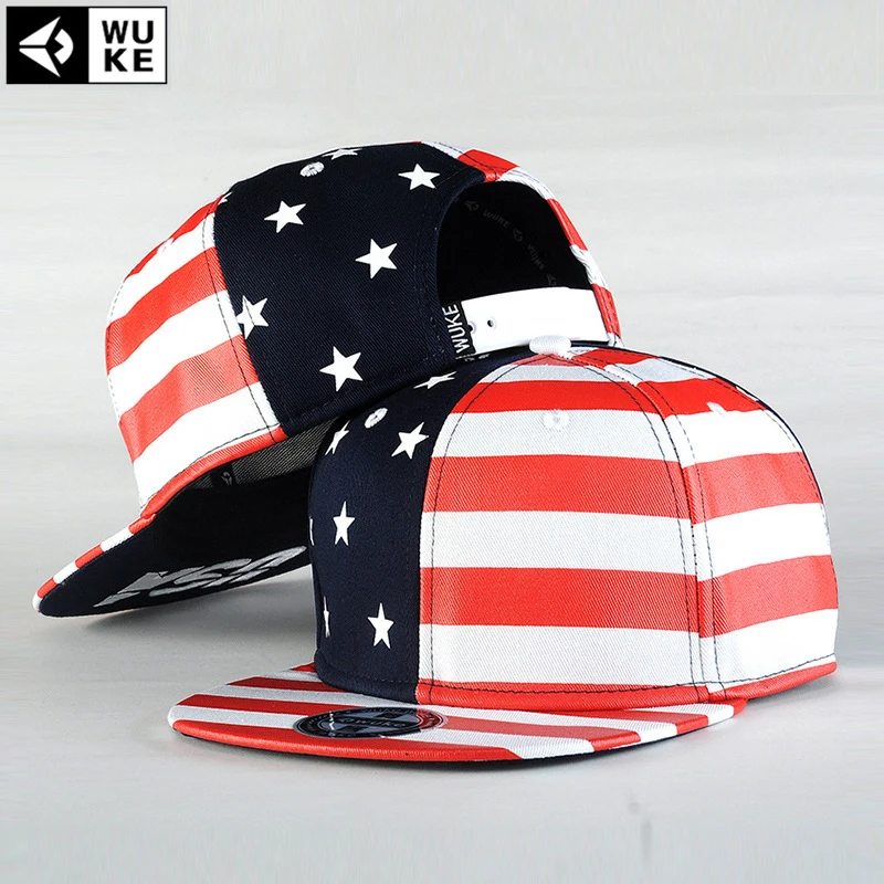 USA Flag Snapback Caps , American Flag Flat Hat , Star With Striped