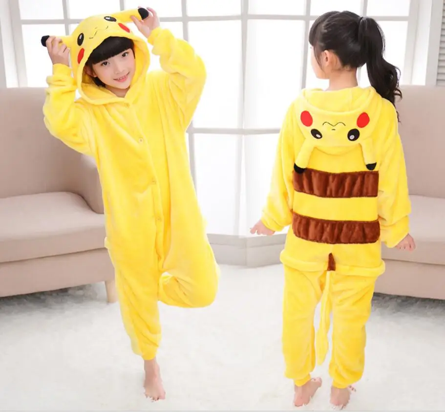 

Pijama De Animales Para Ni Os Kigurumi for Babies Pyjama Pikachu Onesie Kids Flannel Unicorn Pajamas Girls Sleepwear Jumpsuit