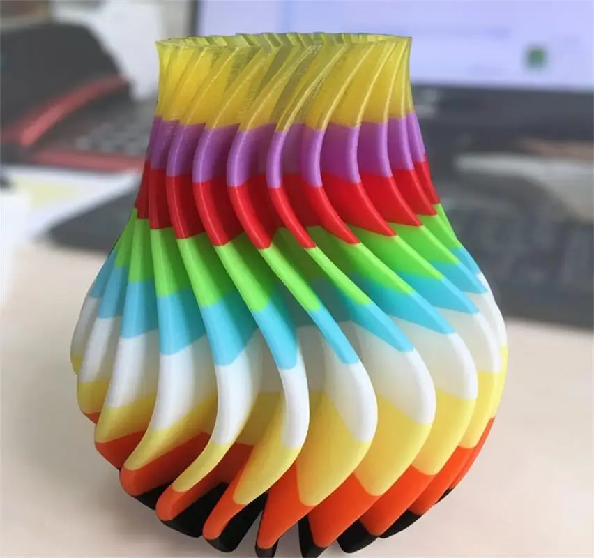 splendid PLA 3D Printer Filament 1.75mm Multicolor gradient High gloss silk  like plating color GT PLA