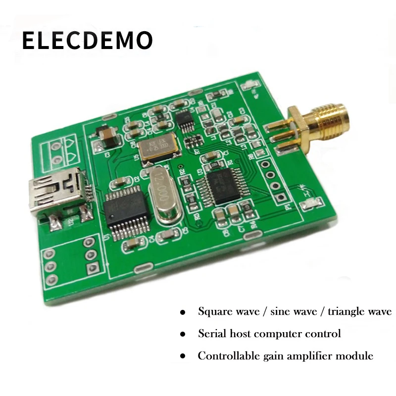 DDS signal generator AD9833 Module frequency generator DDS signal square/sine/triangle wave serial host computer control