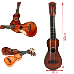 Гавайский инструмент струнная гитара пластиковая укулеле Начинающий подарок см 35*9*3 см случайный цвет