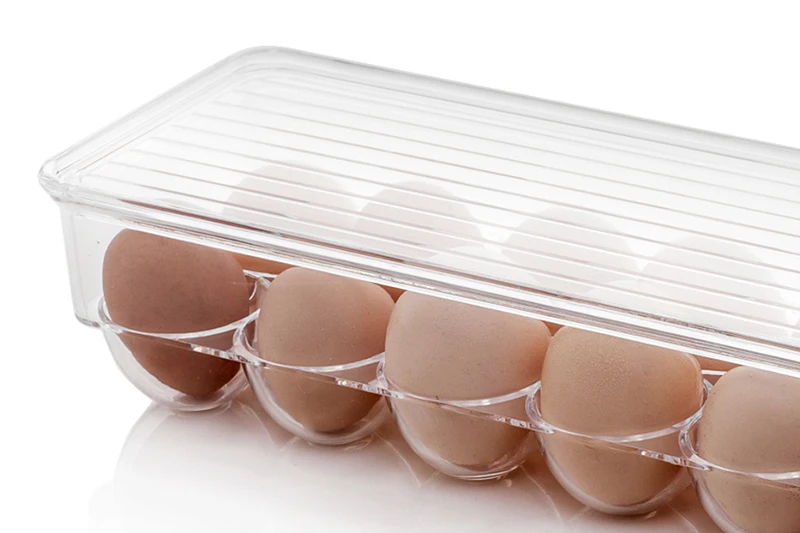 CHOICEFUN 14 сетка Прозрачный Акриловый Холодильник для хранения яиц держатель Органайзер лоток свежий пластиковый контейнер для яиц для кухни